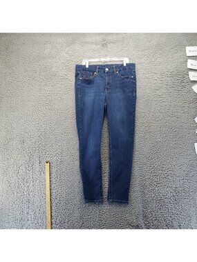 Seven7 Jeans Womens Size 14 Blue Montreal Stretch Denim Skinny Mid Rise